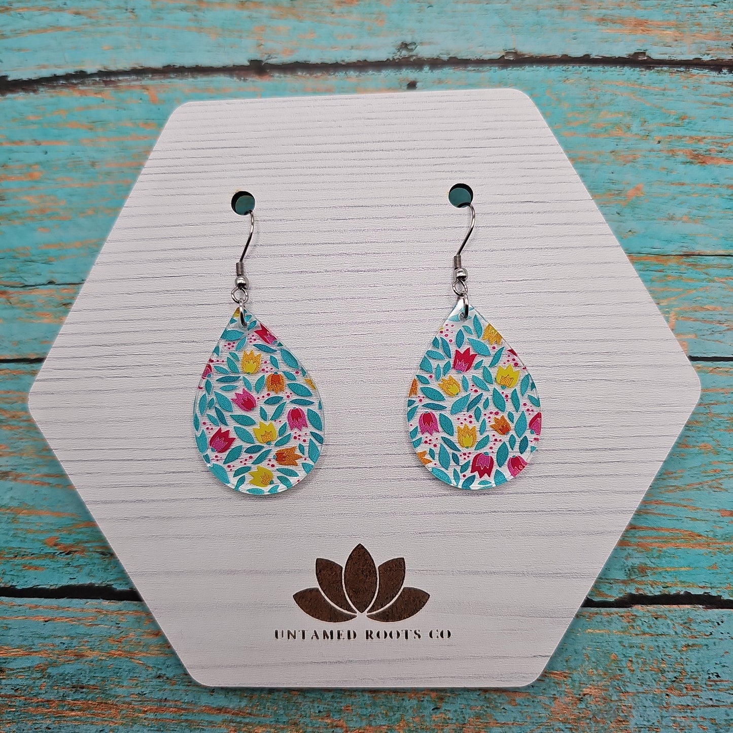 Folksy Tulip Print Earrings (8 styles)