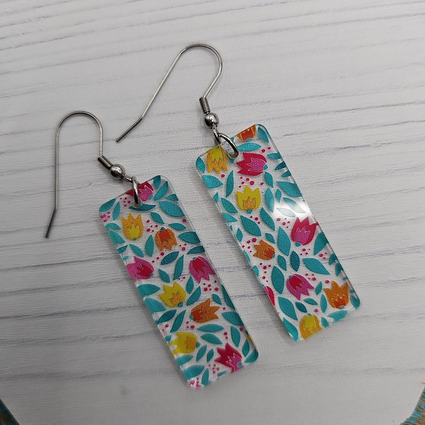 Folksy Tulip Print Earrings (8 styles)