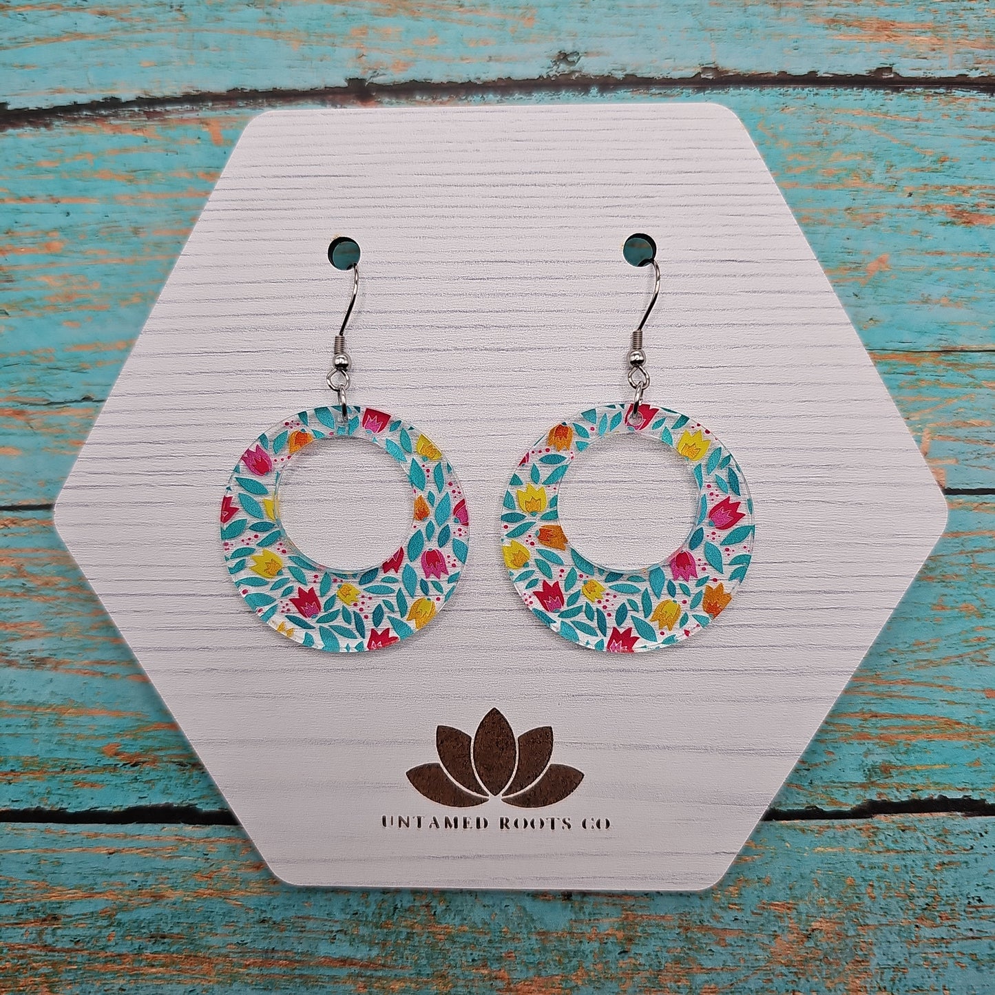 Folksy Tulip Print Earrings (8 styles)