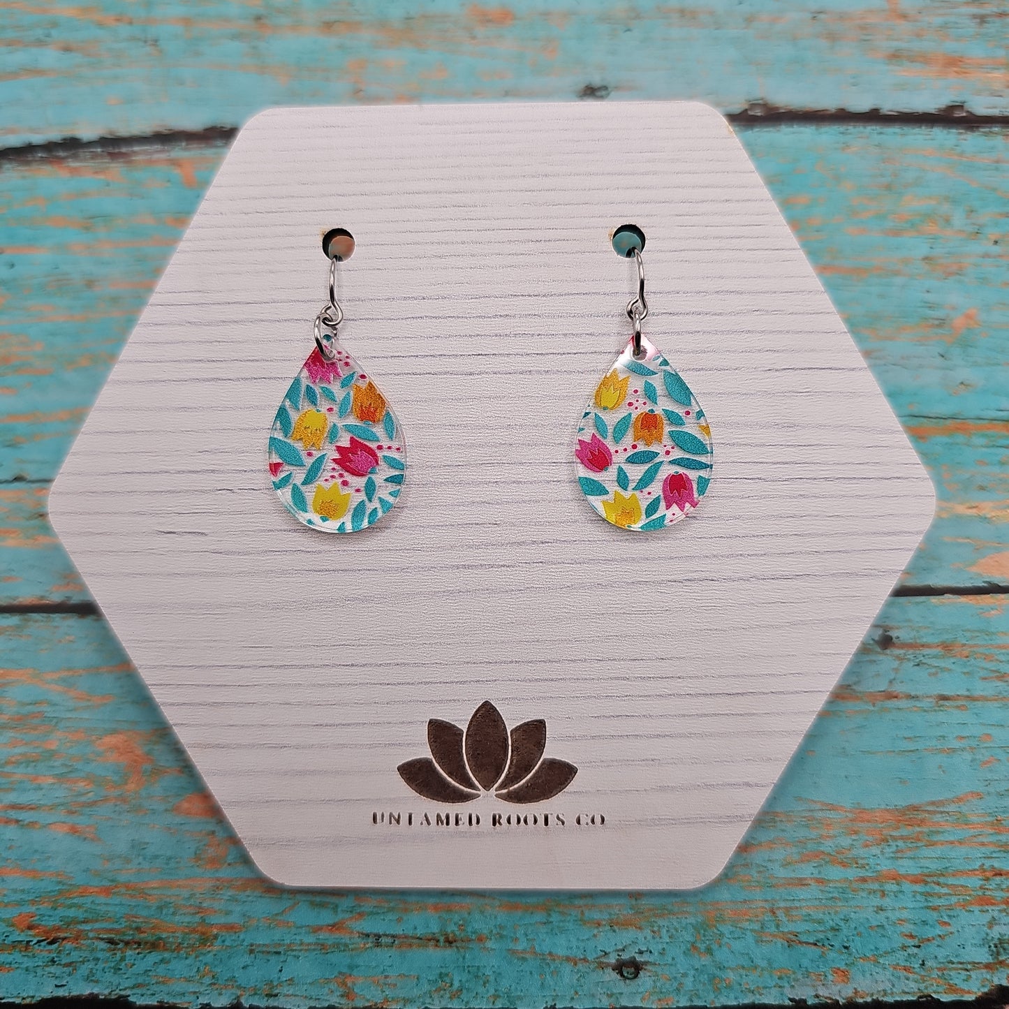 Folksy Tulip Print Earrings (8 styles)