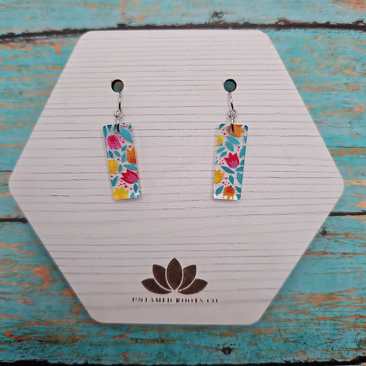 Folksy Tulip Print Earrings (8 styles)