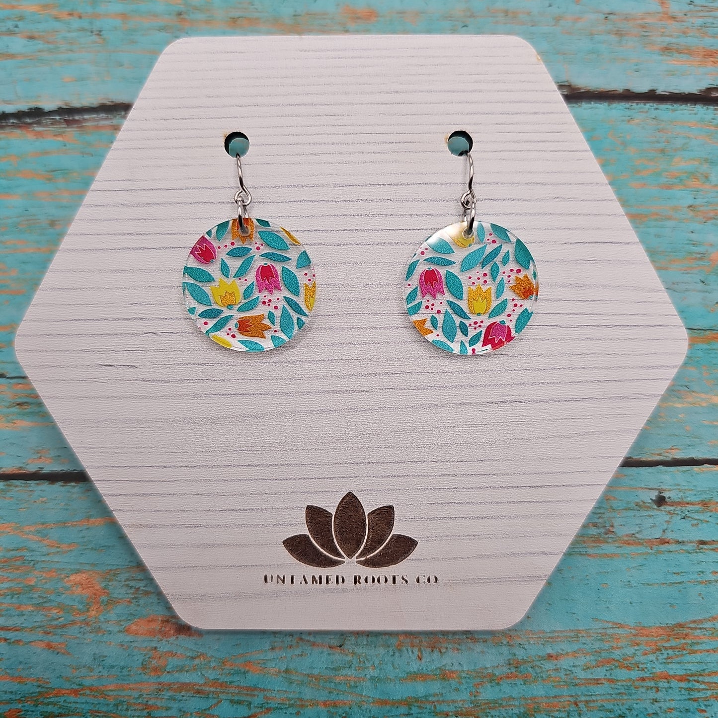 Folksy Tulip Print Earrings (8 styles)