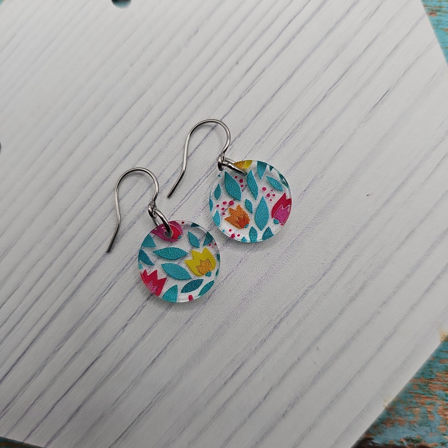 Folksy Tulip Print Earrings (8 styles)