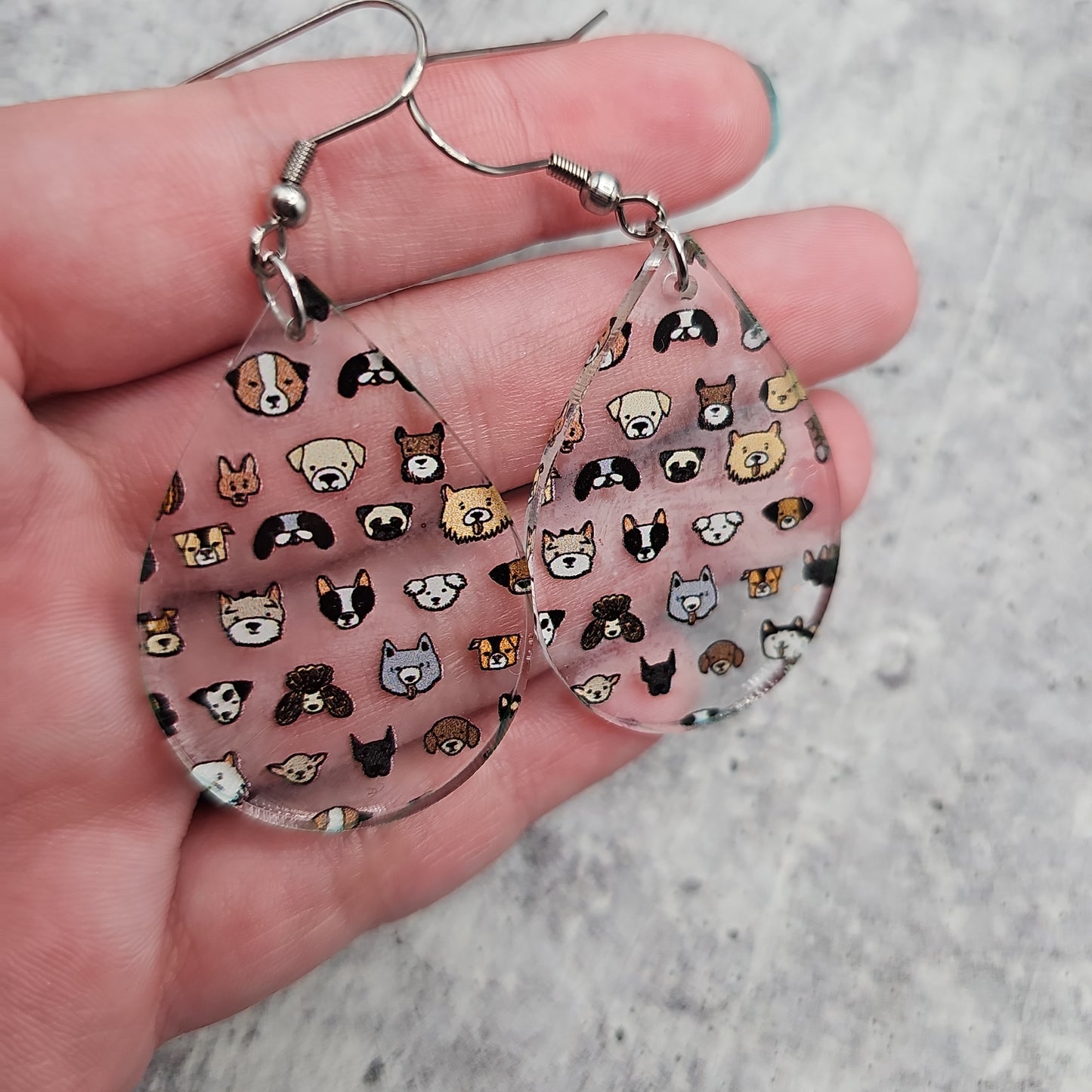 Dog Print Earrings (8 styles)