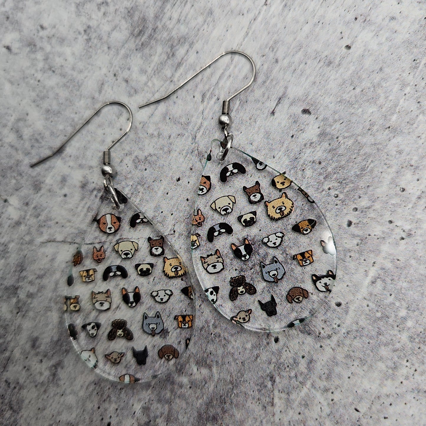 Dog Print Earrings (8 styles)