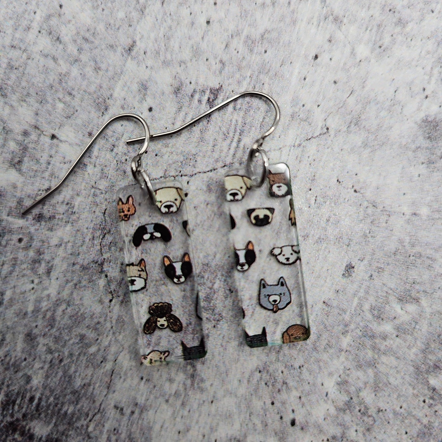 Dog Print Earrings (8 styles)