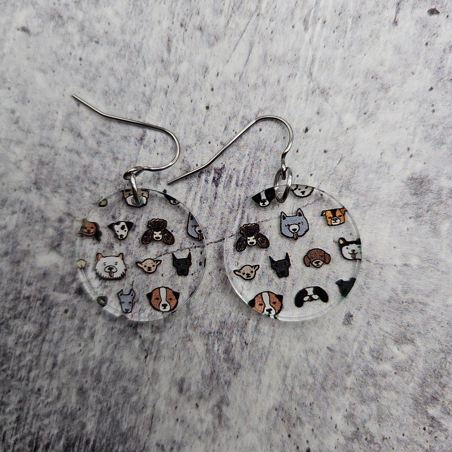 Dog Print Earrings (8 styles)