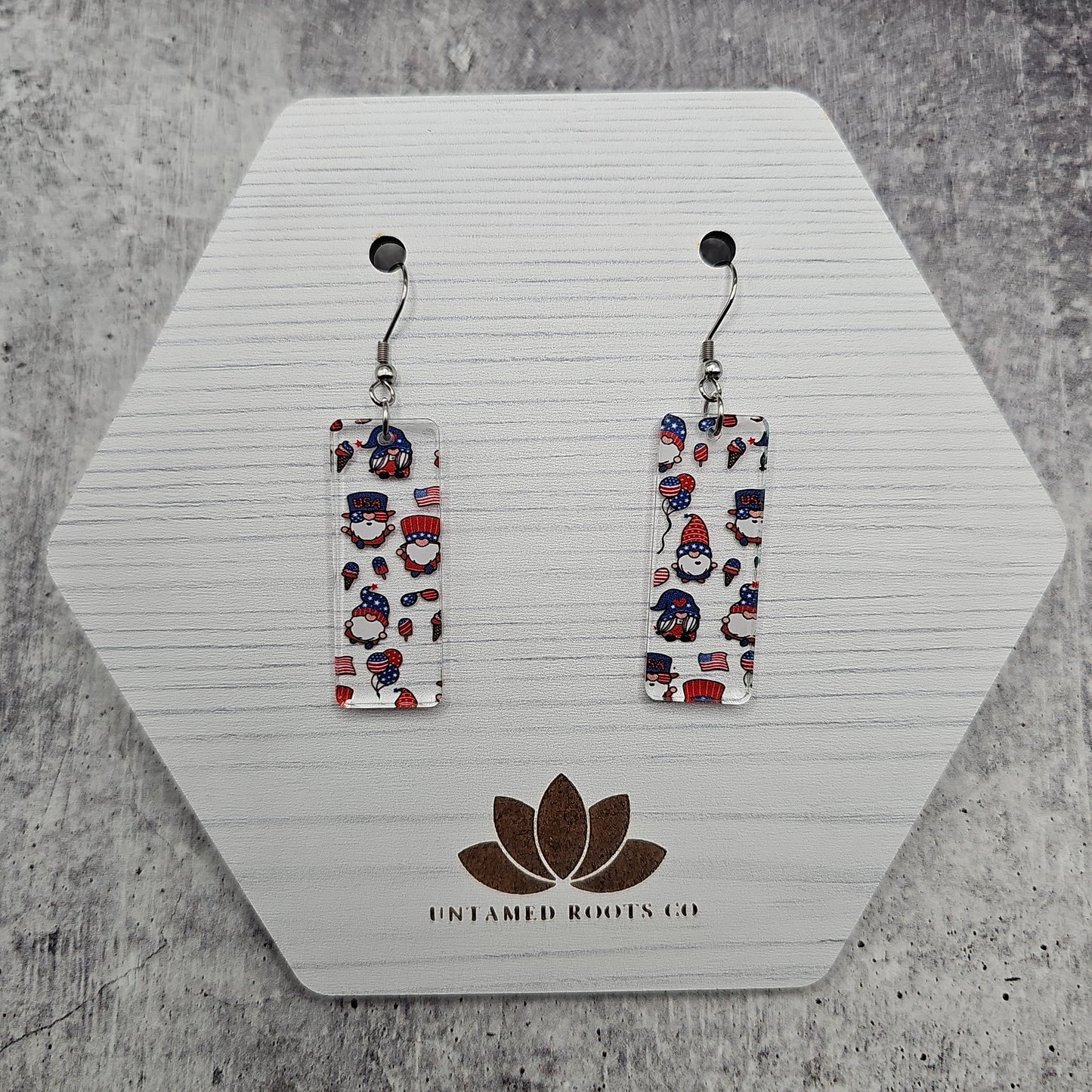 Patriotic Gnome Earrings (8 styles)