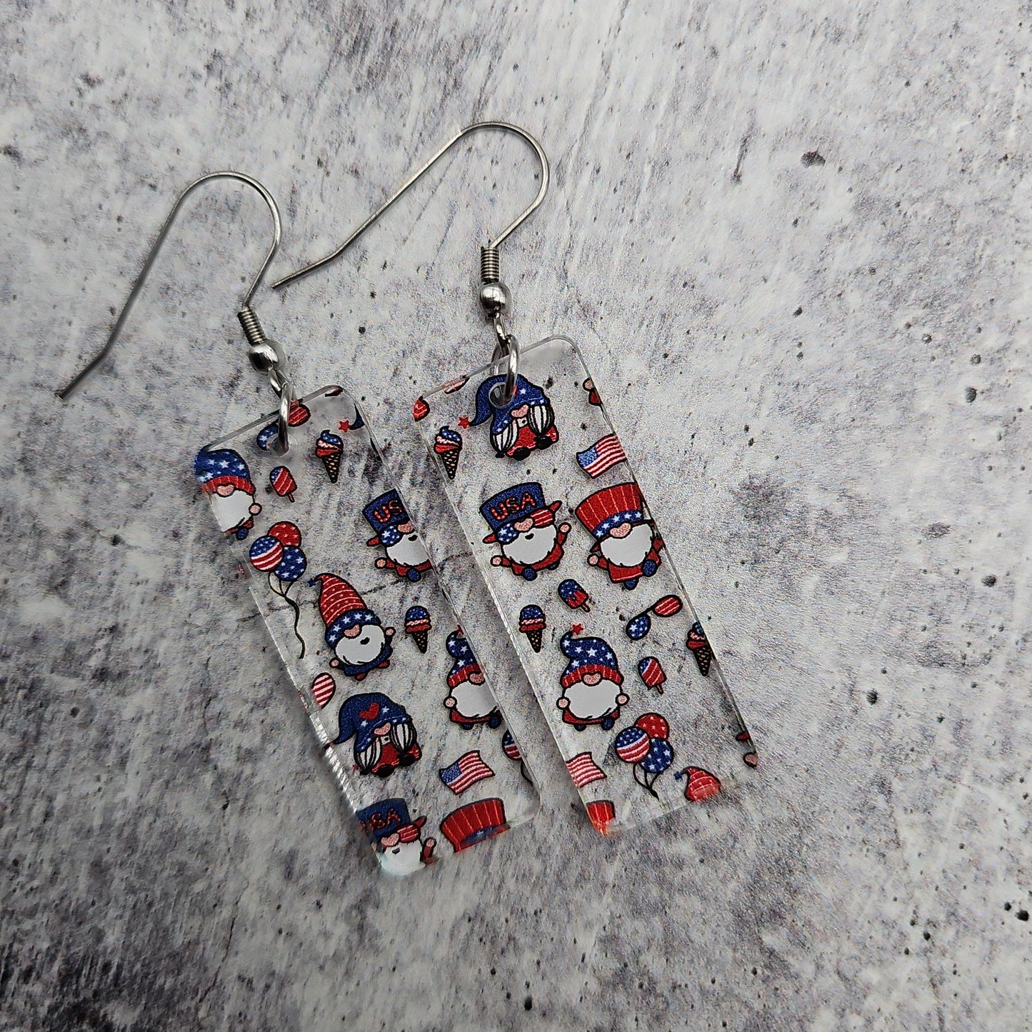 Patriotic Gnome Earrings (8 styles)