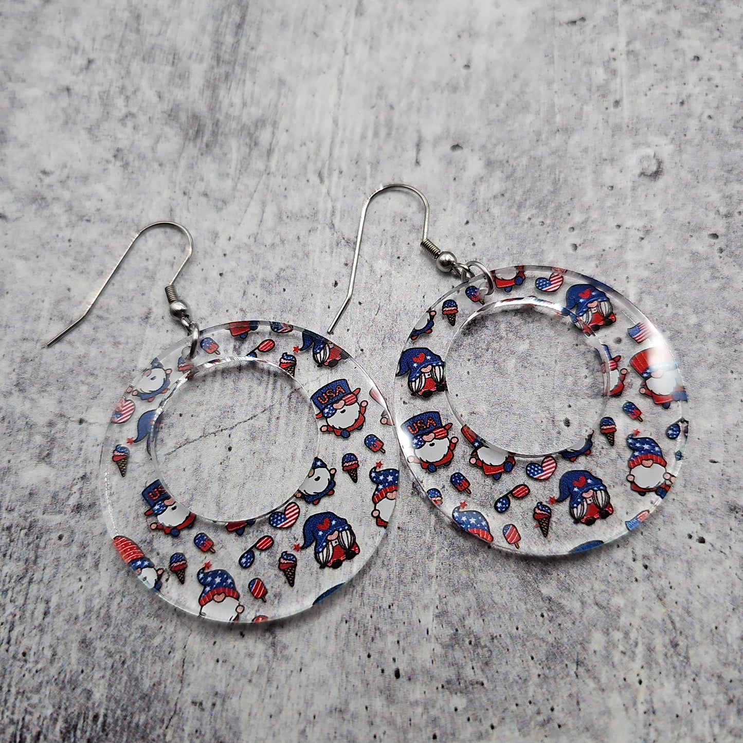 Patriotic Gnome Earrings (8 styles)