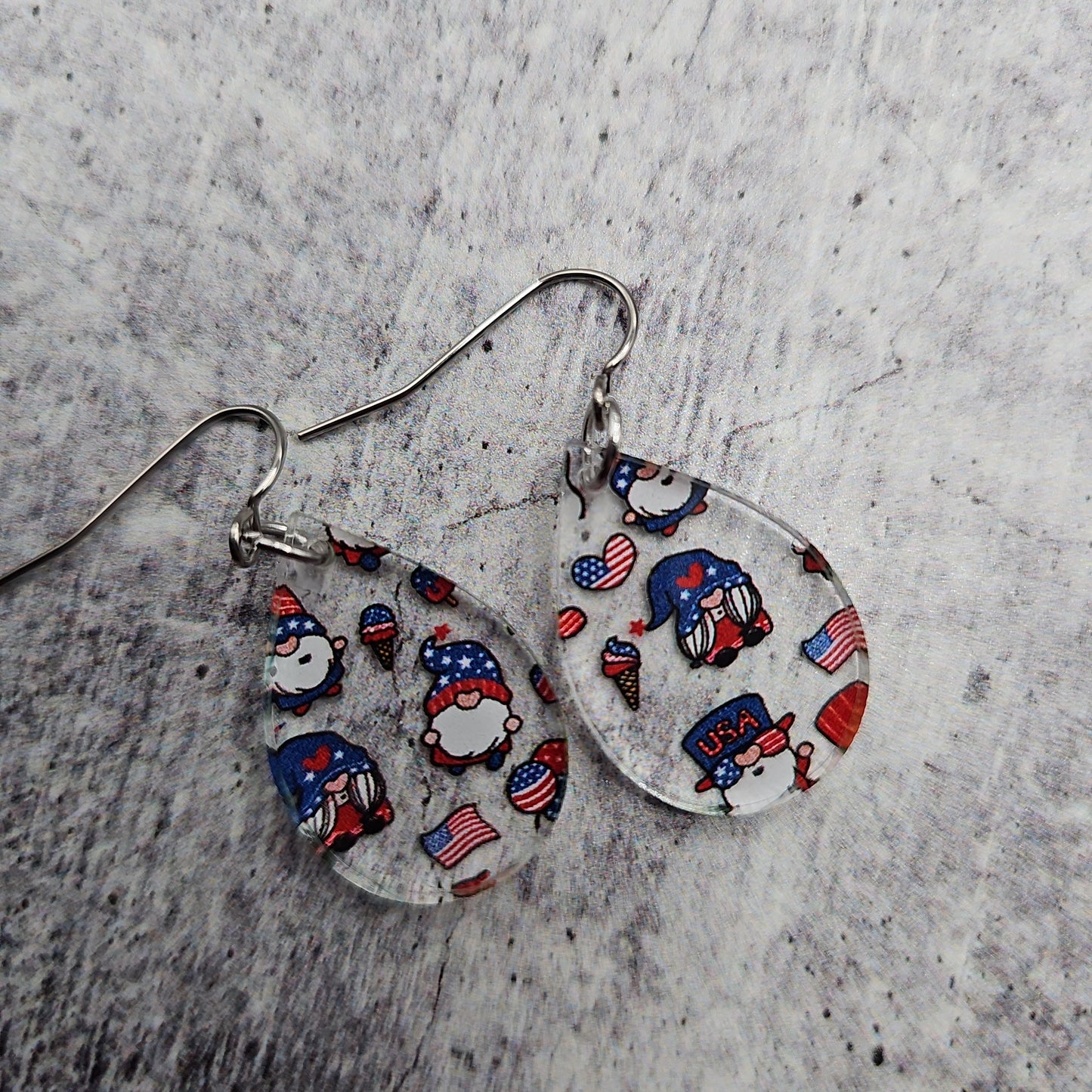 Patriotic Gnome Earrings (8 styles)