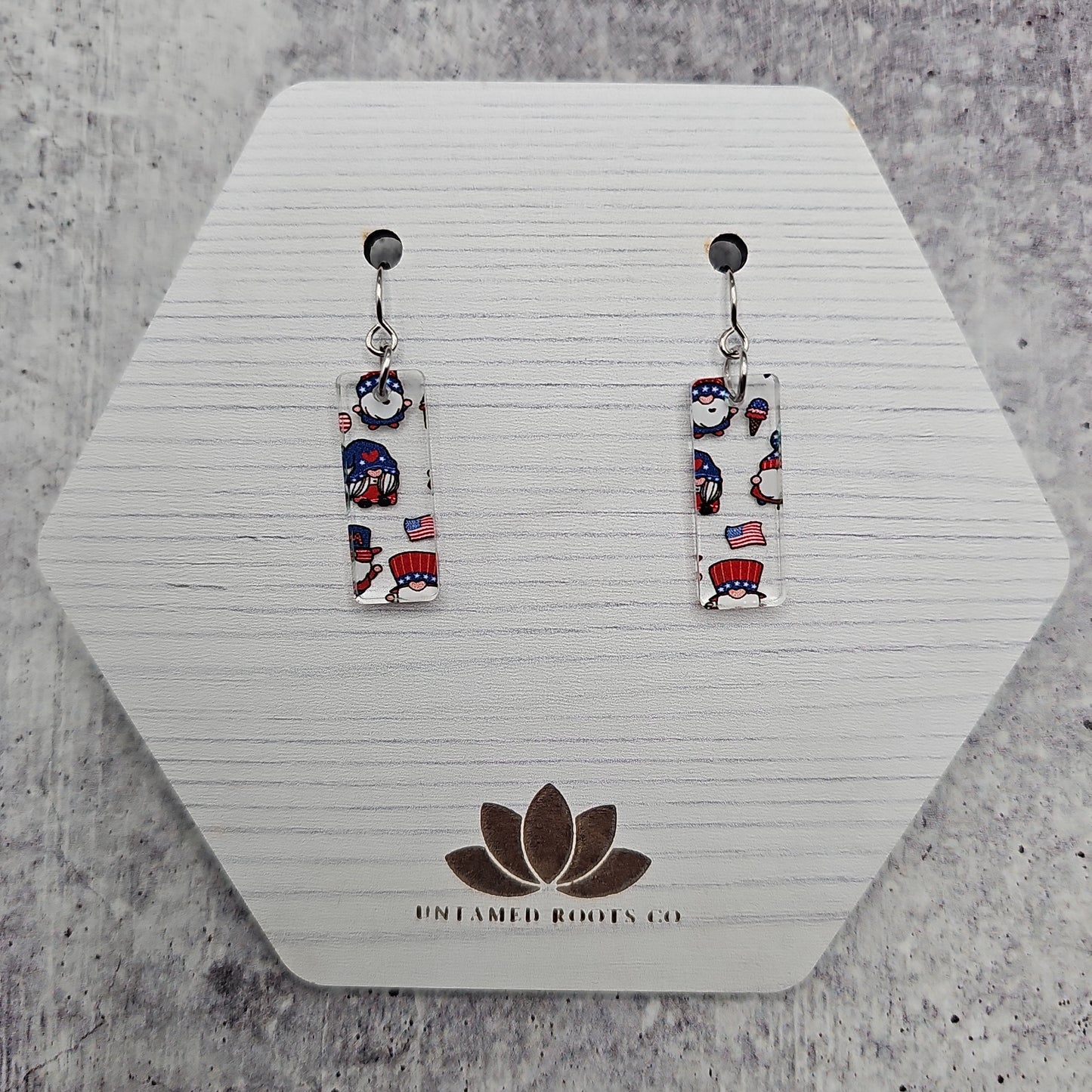 Patriotic Gnome Earrings (8 styles)