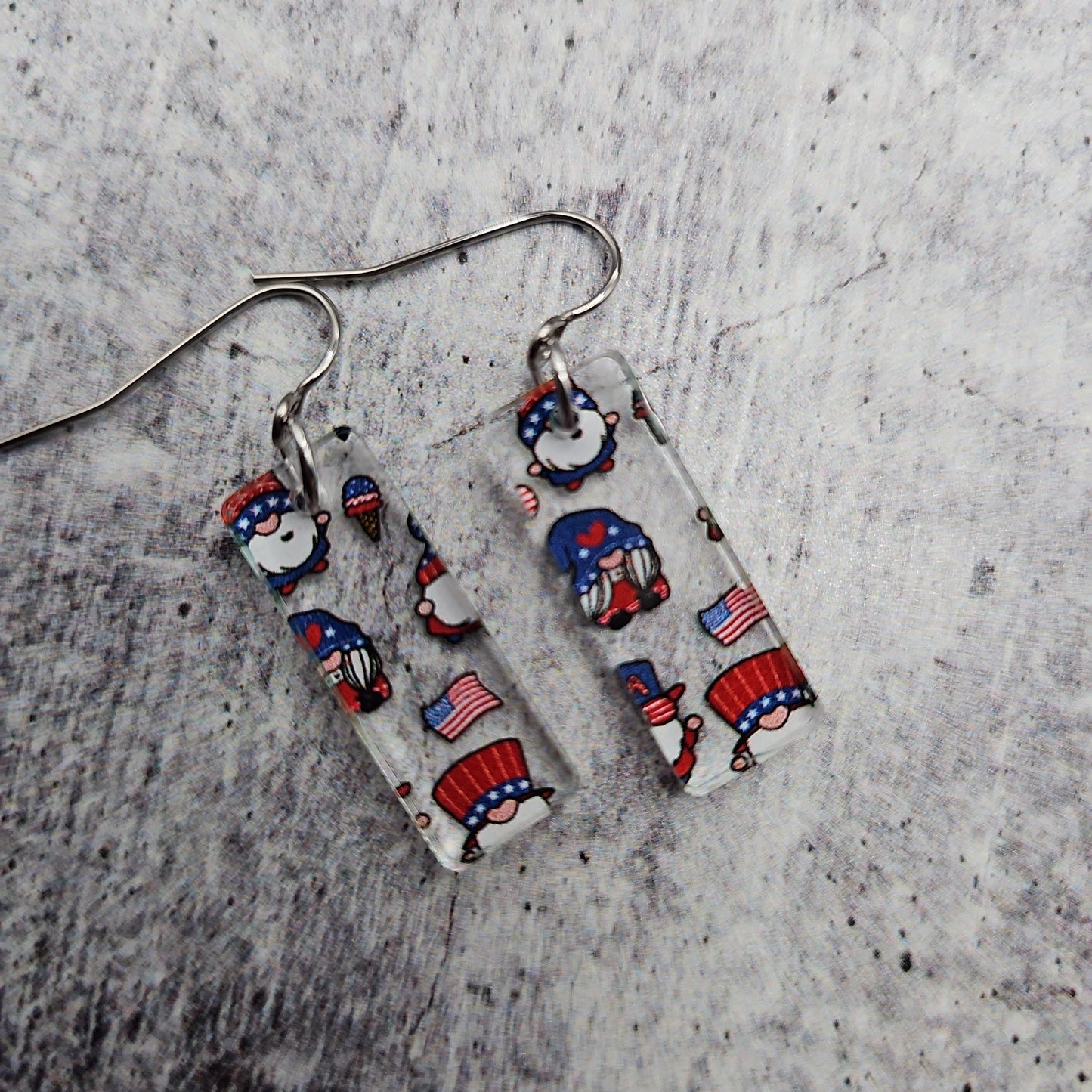 Patriotic Gnome Earrings (8 styles)