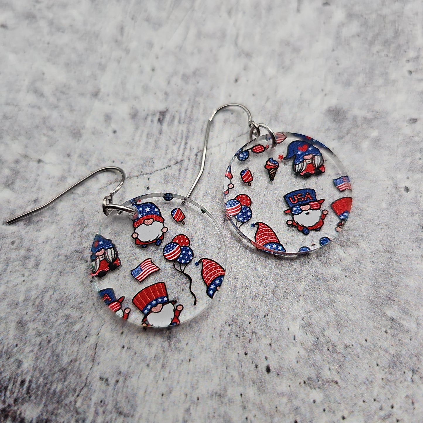 Patriotic Gnome Earrings (8 styles)