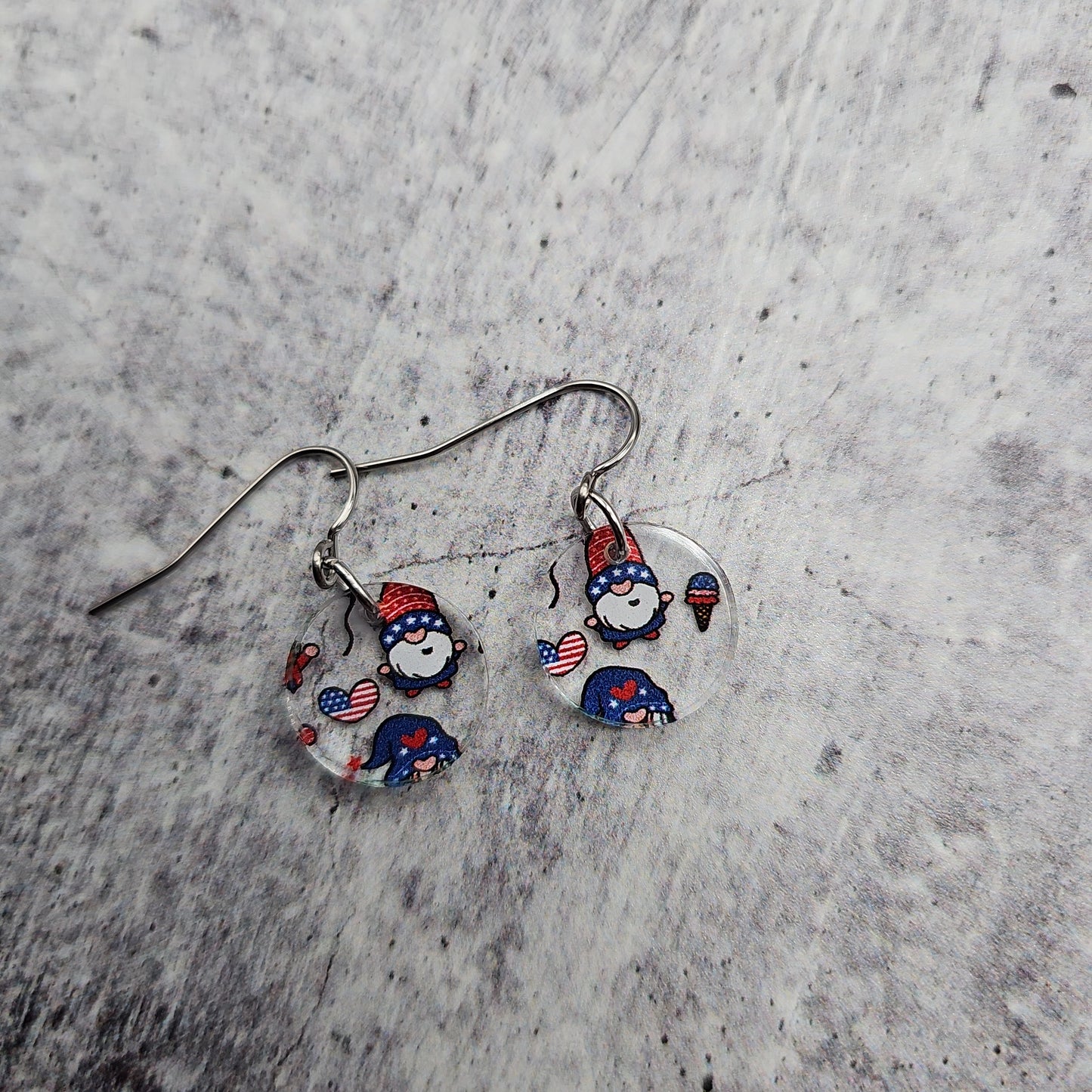 Patriotic Gnome Earrings (8 styles)