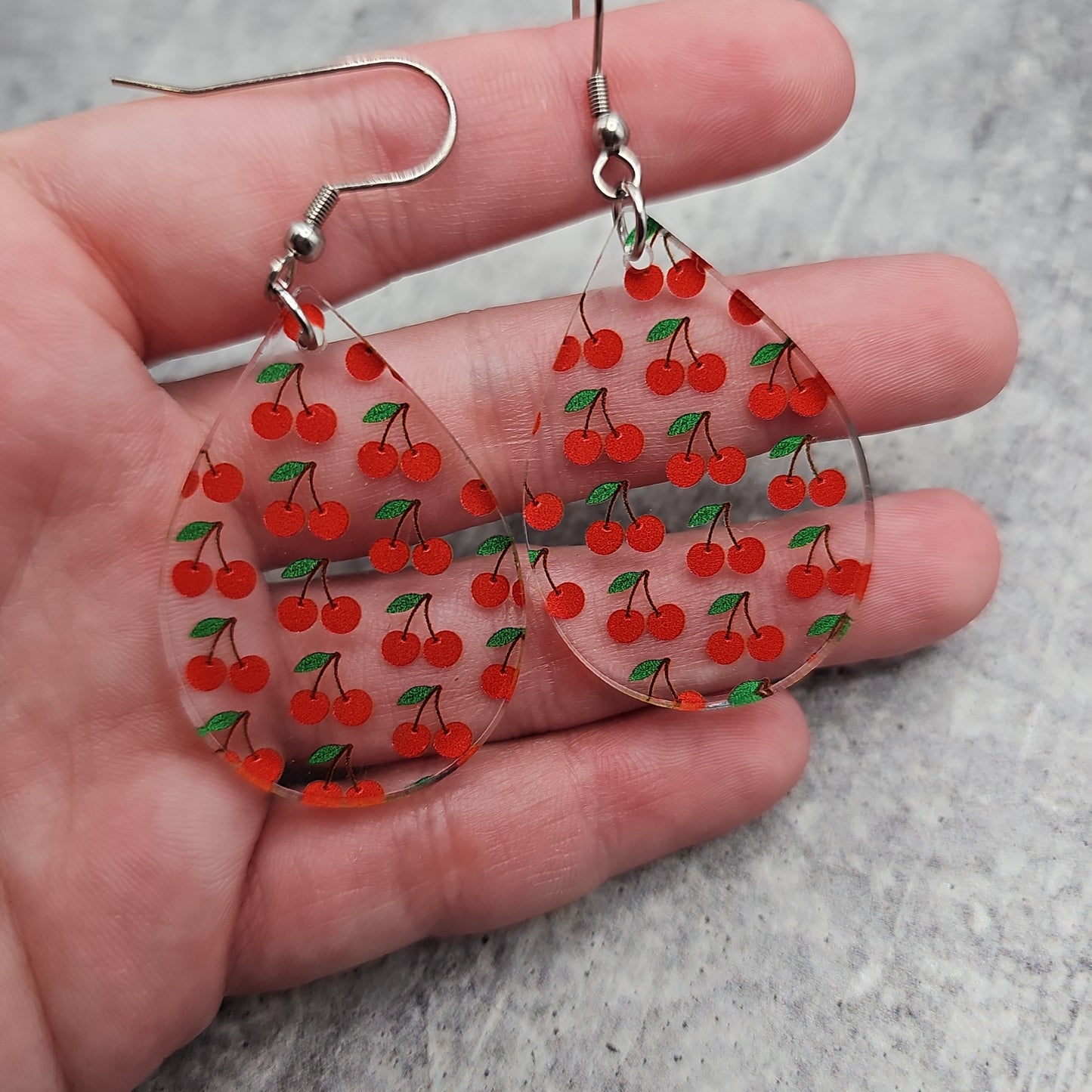 Cherry Print Earrings (8 styles)