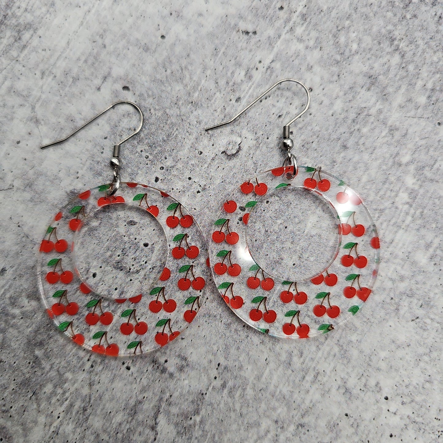 Cherry Print Earrings (8 styles)