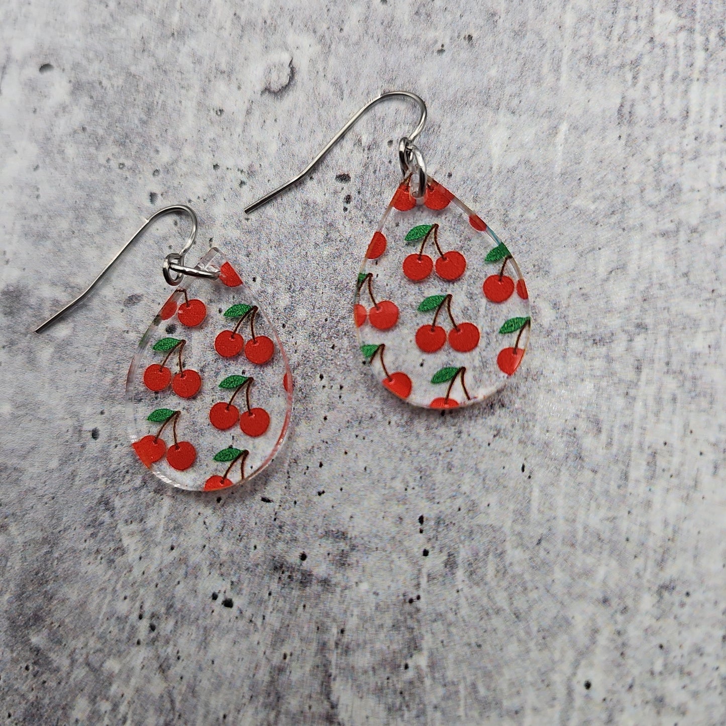 Cherry Print Earrings (8 styles)