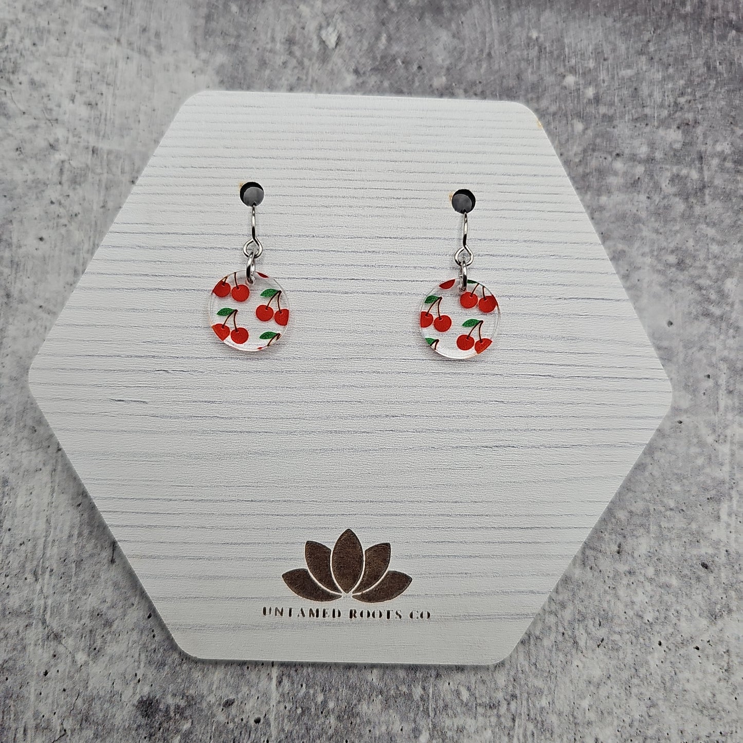 Cherry Print Earrings (8 styles)