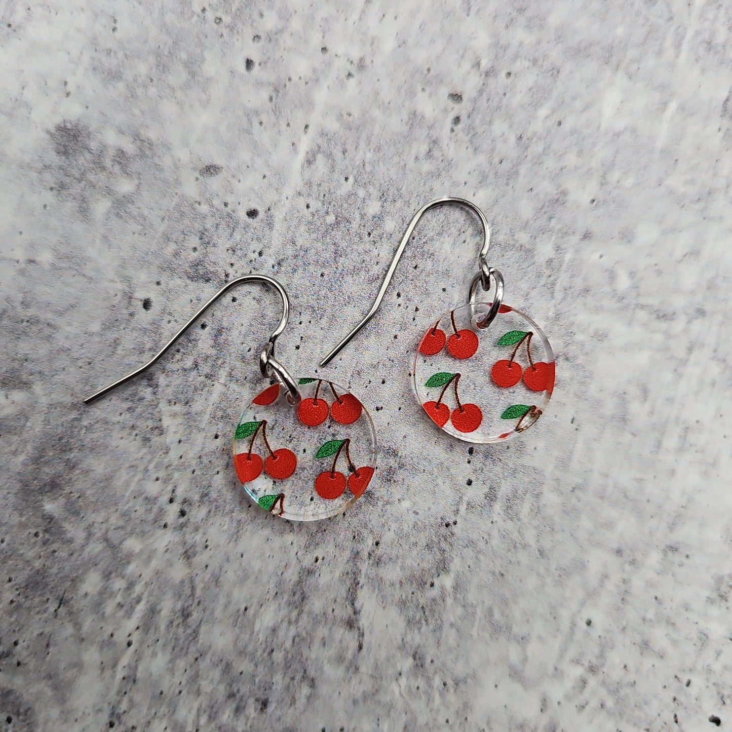 Cherry Print Earrings (8 styles)