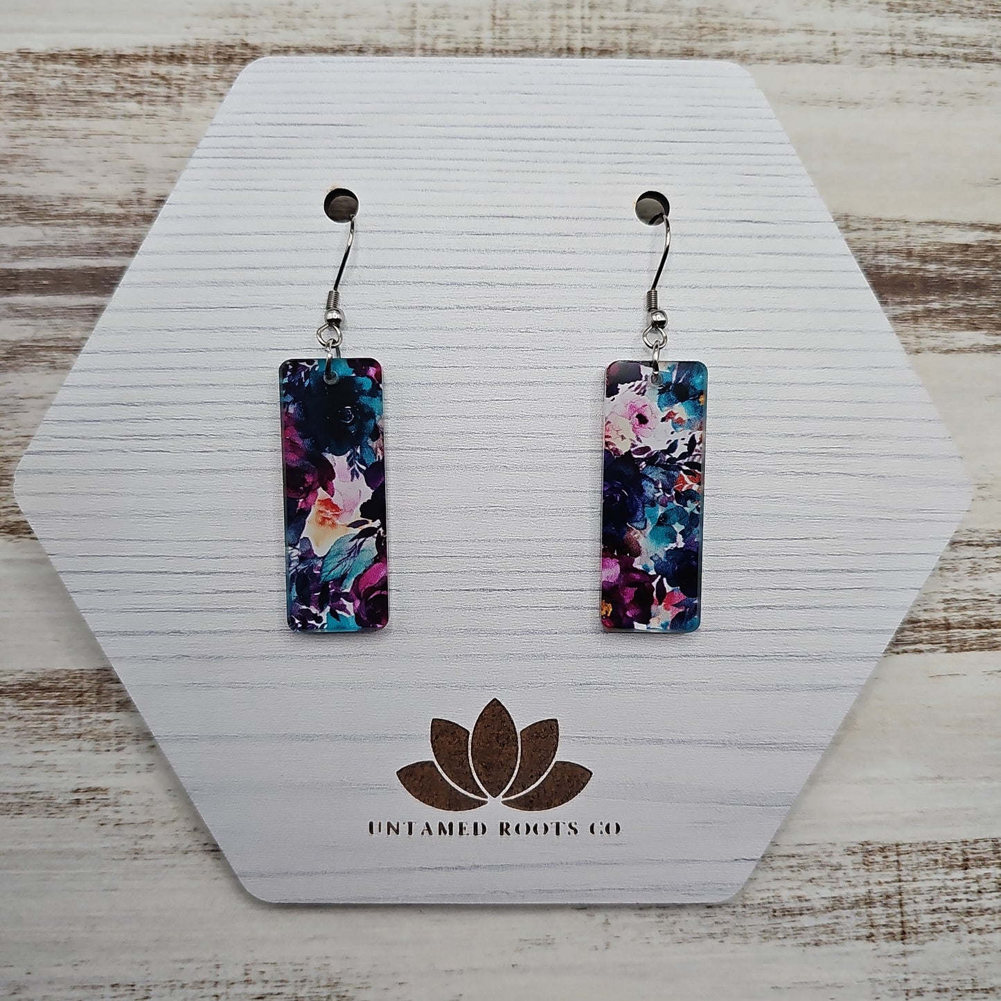 Jewel Tone Floral Earrings (8 styles)