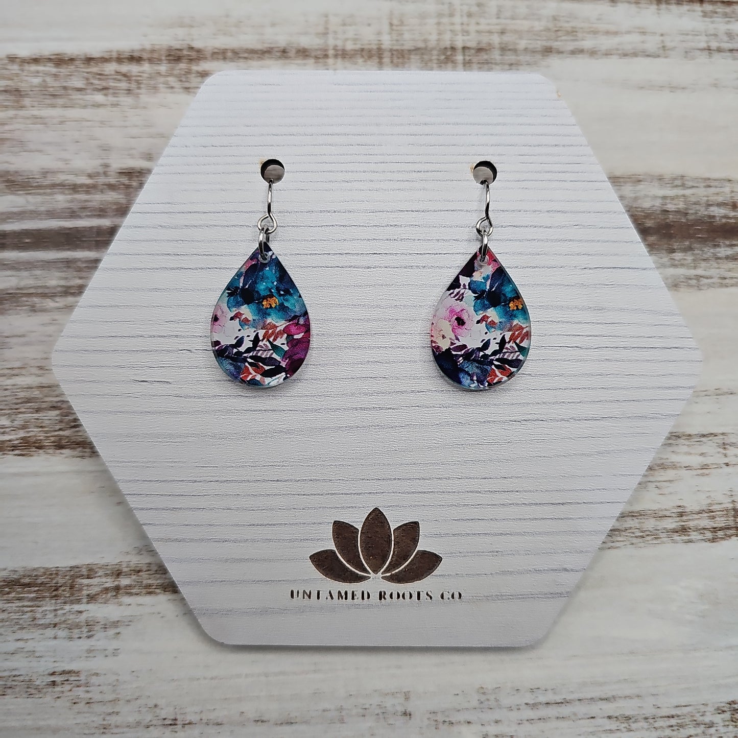 Jewel Tone Floral Earrings (8 styles)