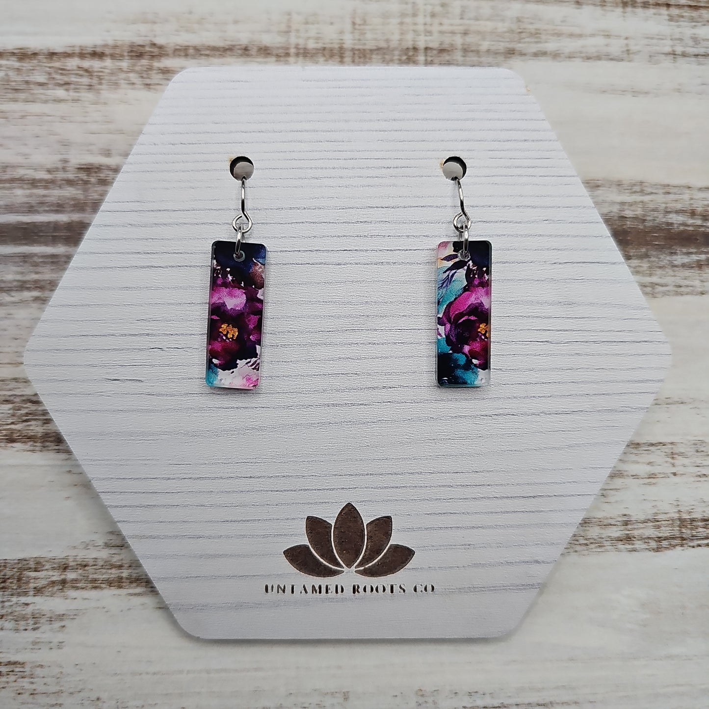 Jewel Tone Floral Earrings (8 styles)