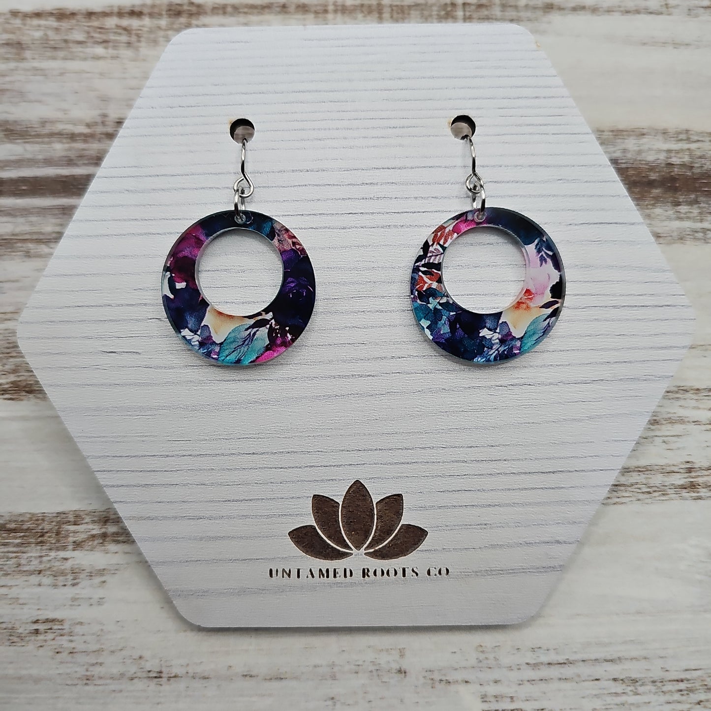 Jewel Tone Floral Earrings (8 styles)