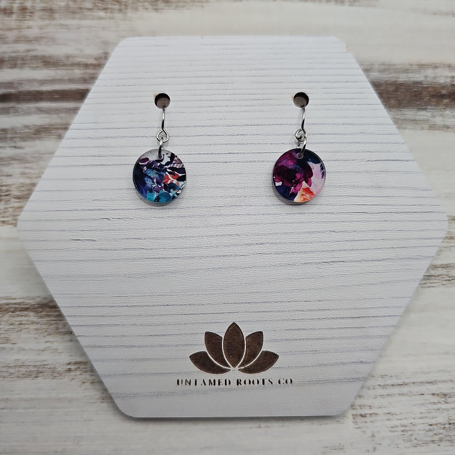 Jewel Tone Floral Earrings (8 styles)