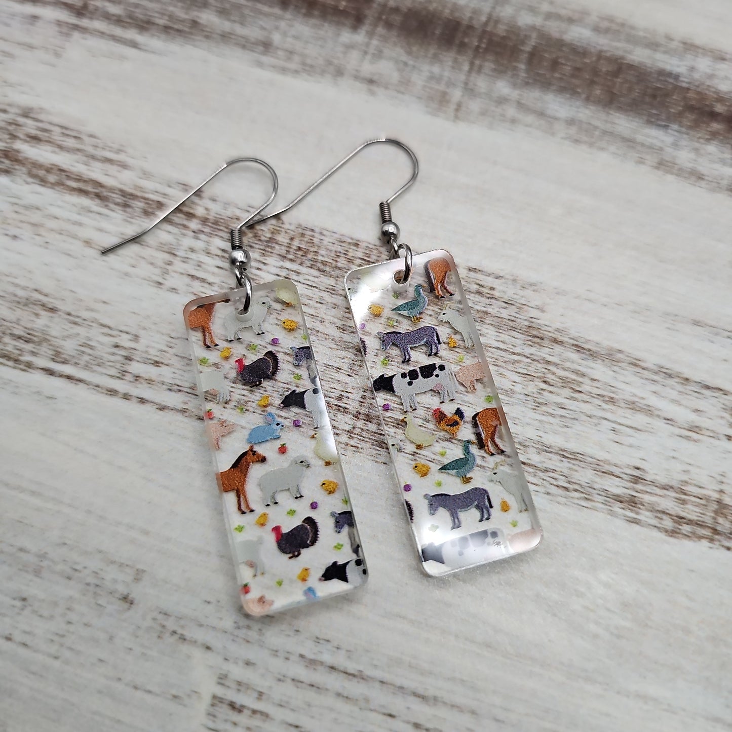 Farm Animal Print Earrings (8 styles)