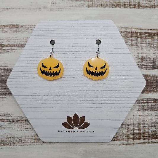 Spooky Jack-o-lantern Earrings