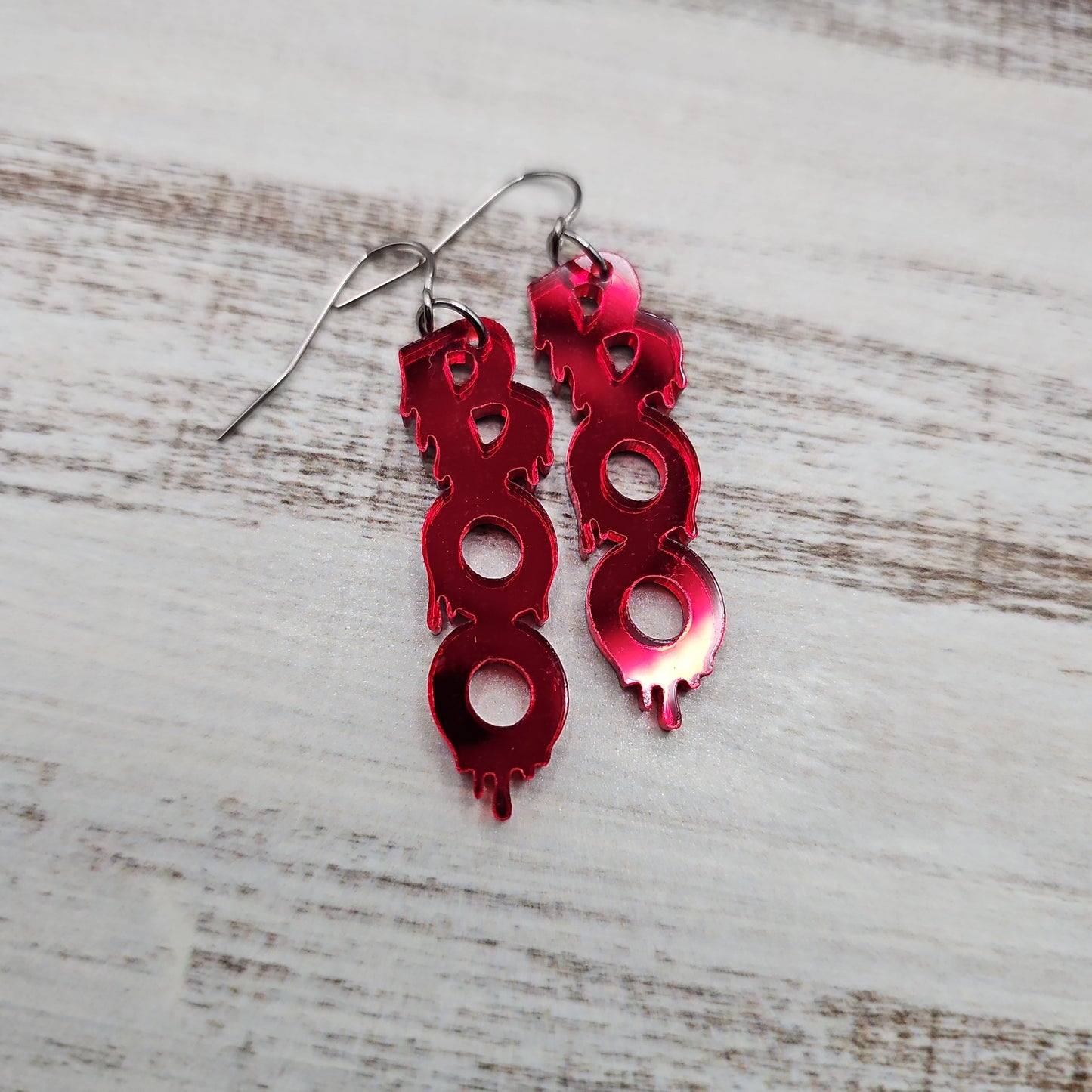 Boo Blood Drip Earrings