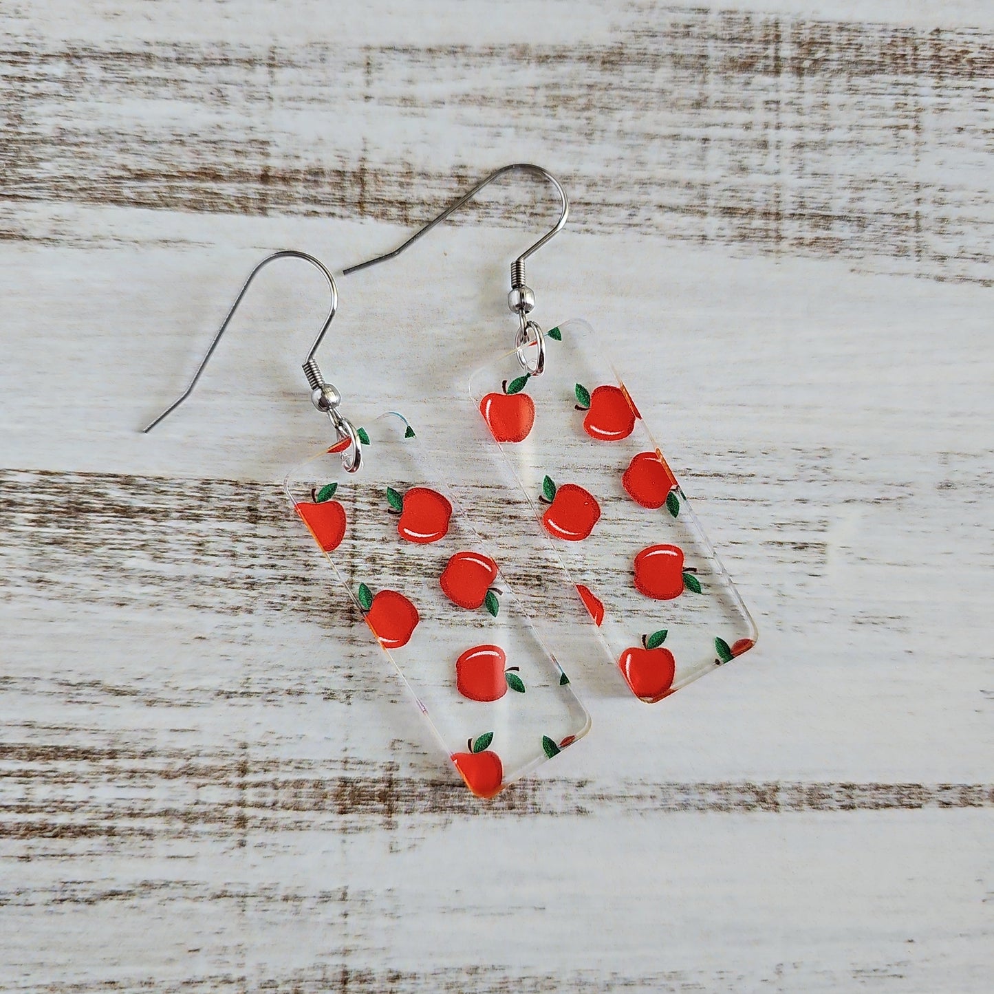 Apple Print Earrings (8 styles)