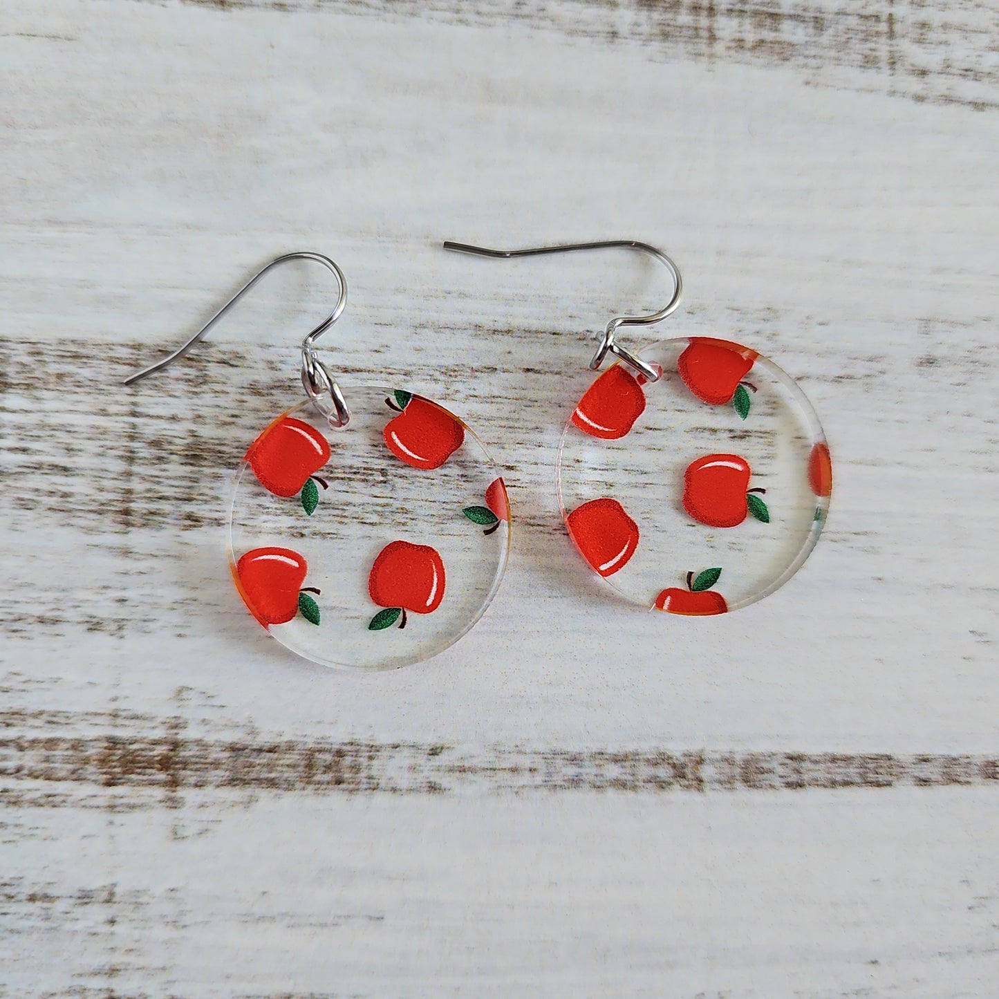 Apple Print Earrings (8 styles)