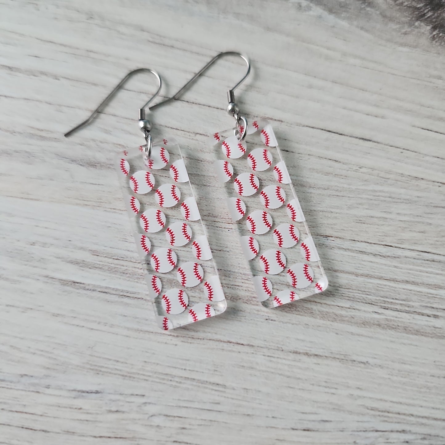 Baseball Print Earrings (8 styles)