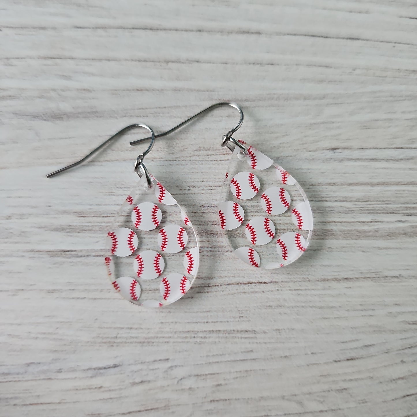 Baseball Print Earrings (8 styles)