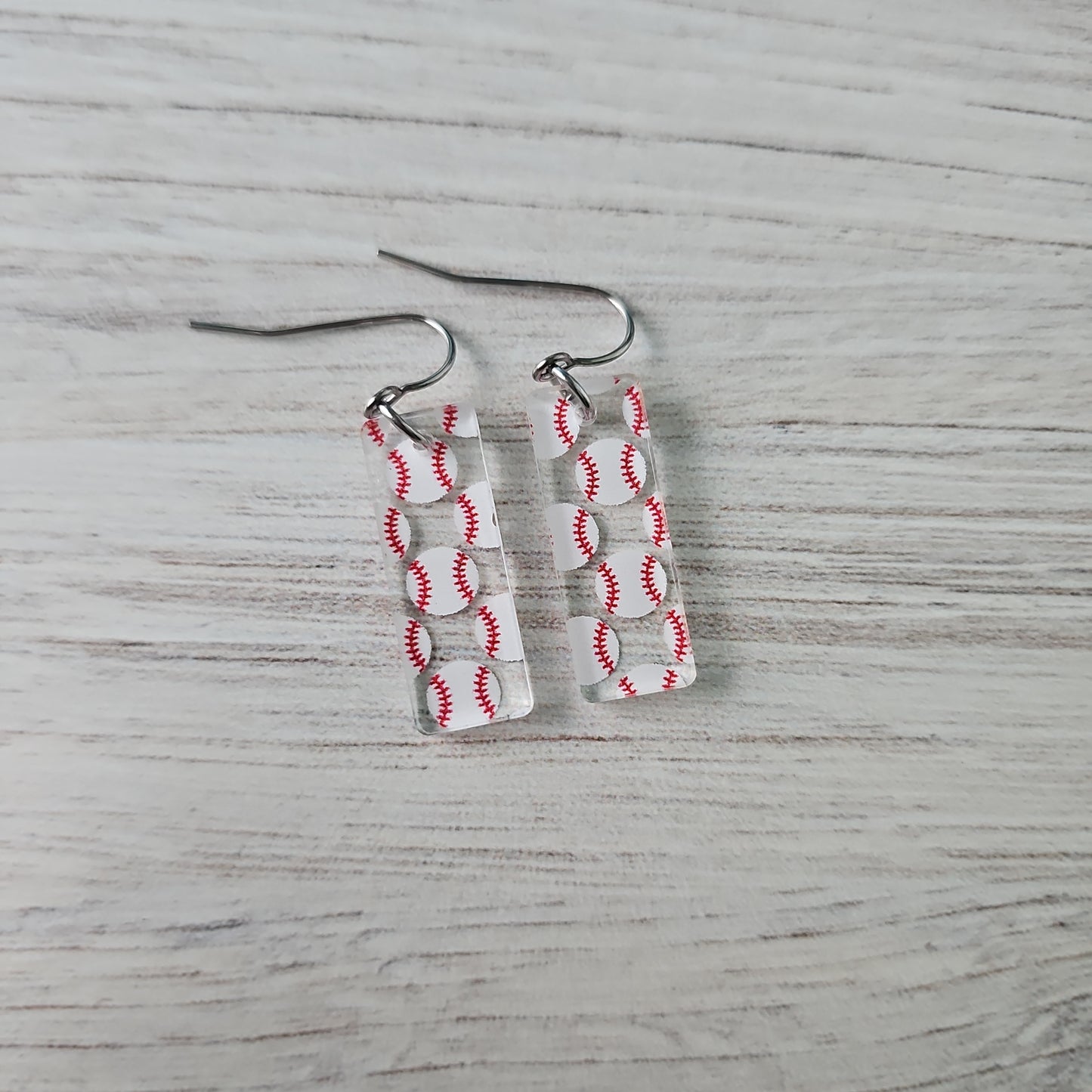 Baseball Print Earrings (8 styles)