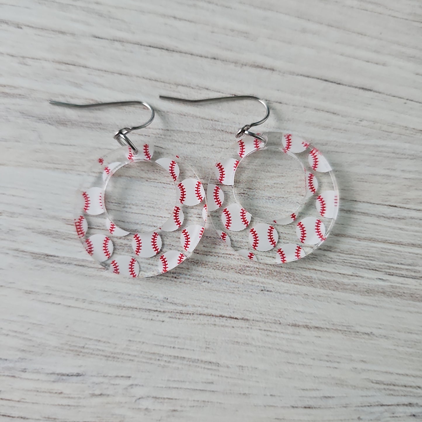 Baseball Print Earrings (8 styles)