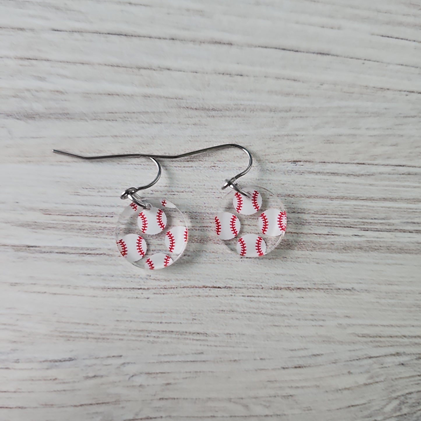 Baseball Print Earrings (8 styles)