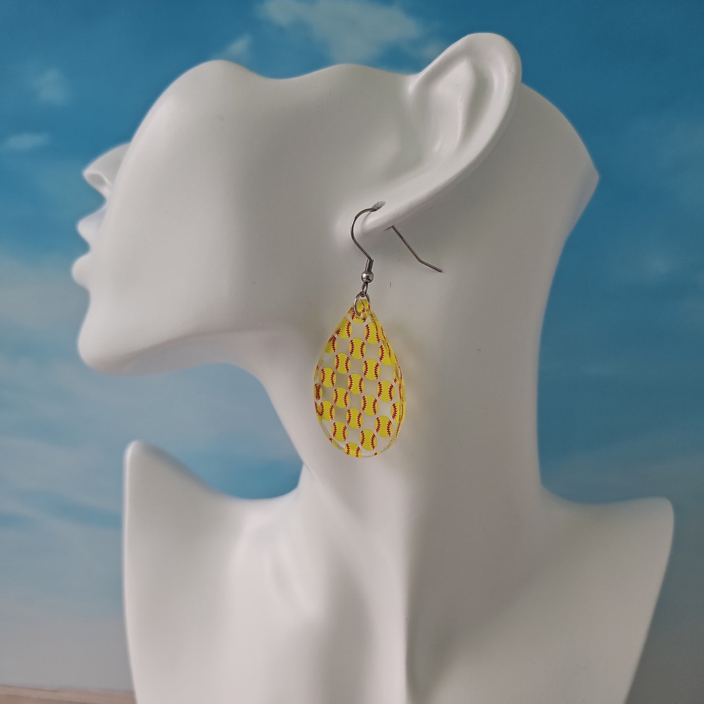 Softball Print Earrings (8 styles)