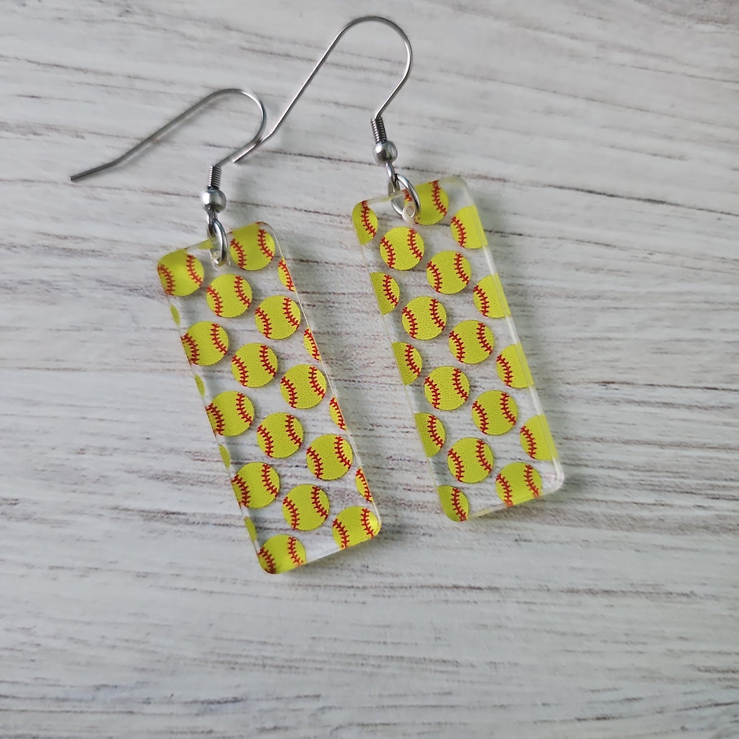 Softball Print Earrings (8 styles)