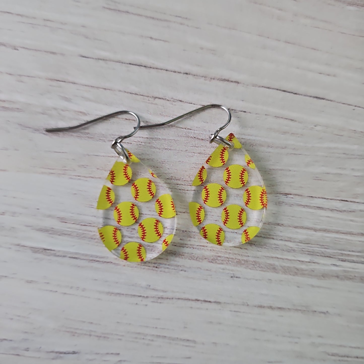 Softball Print Earrings (8 styles)