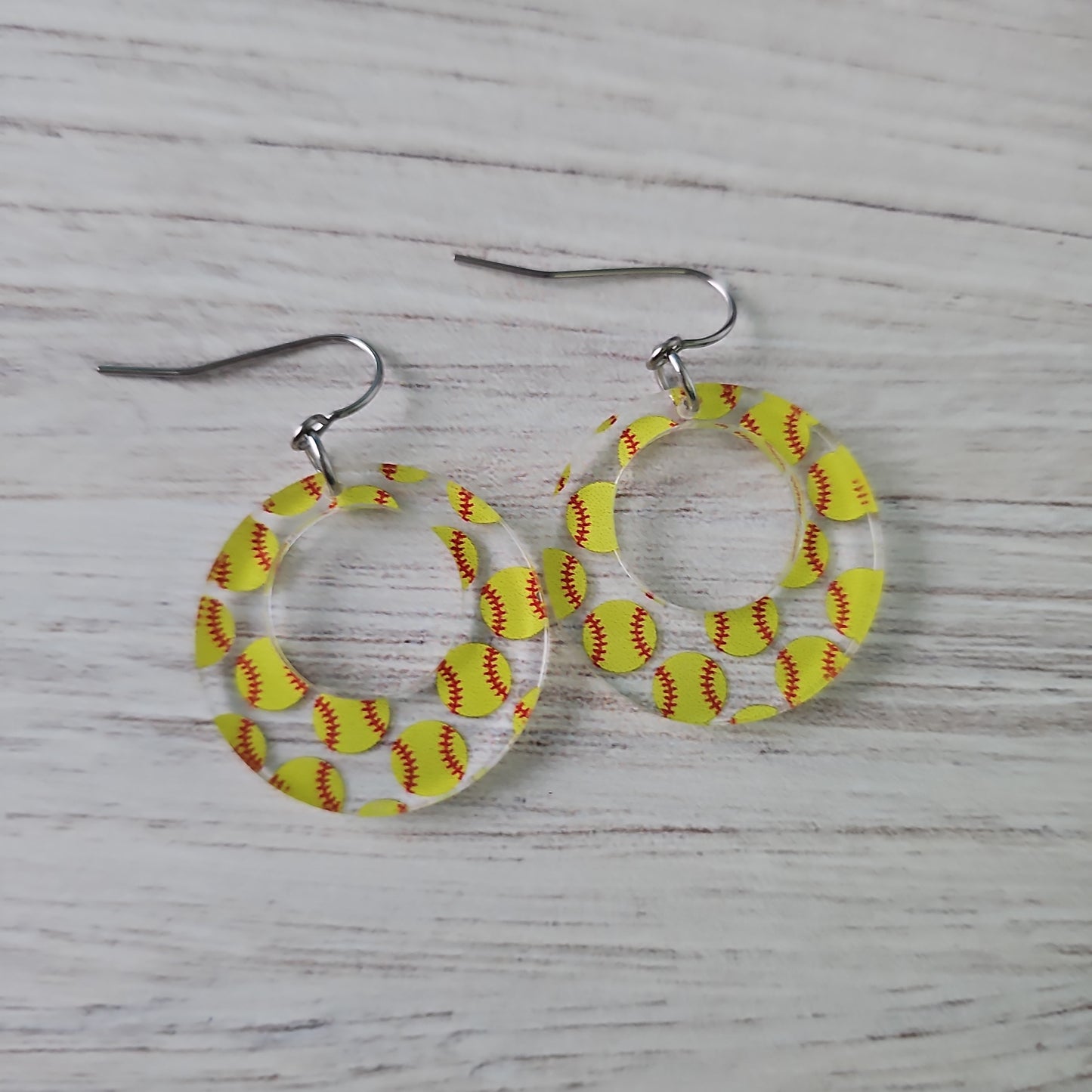 Softball Print Earrings (8 styles)