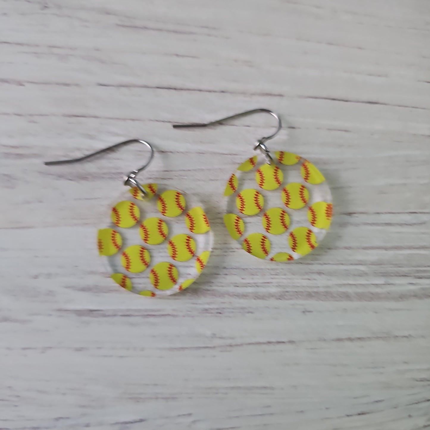 Softball Print Earrings (8 styles)