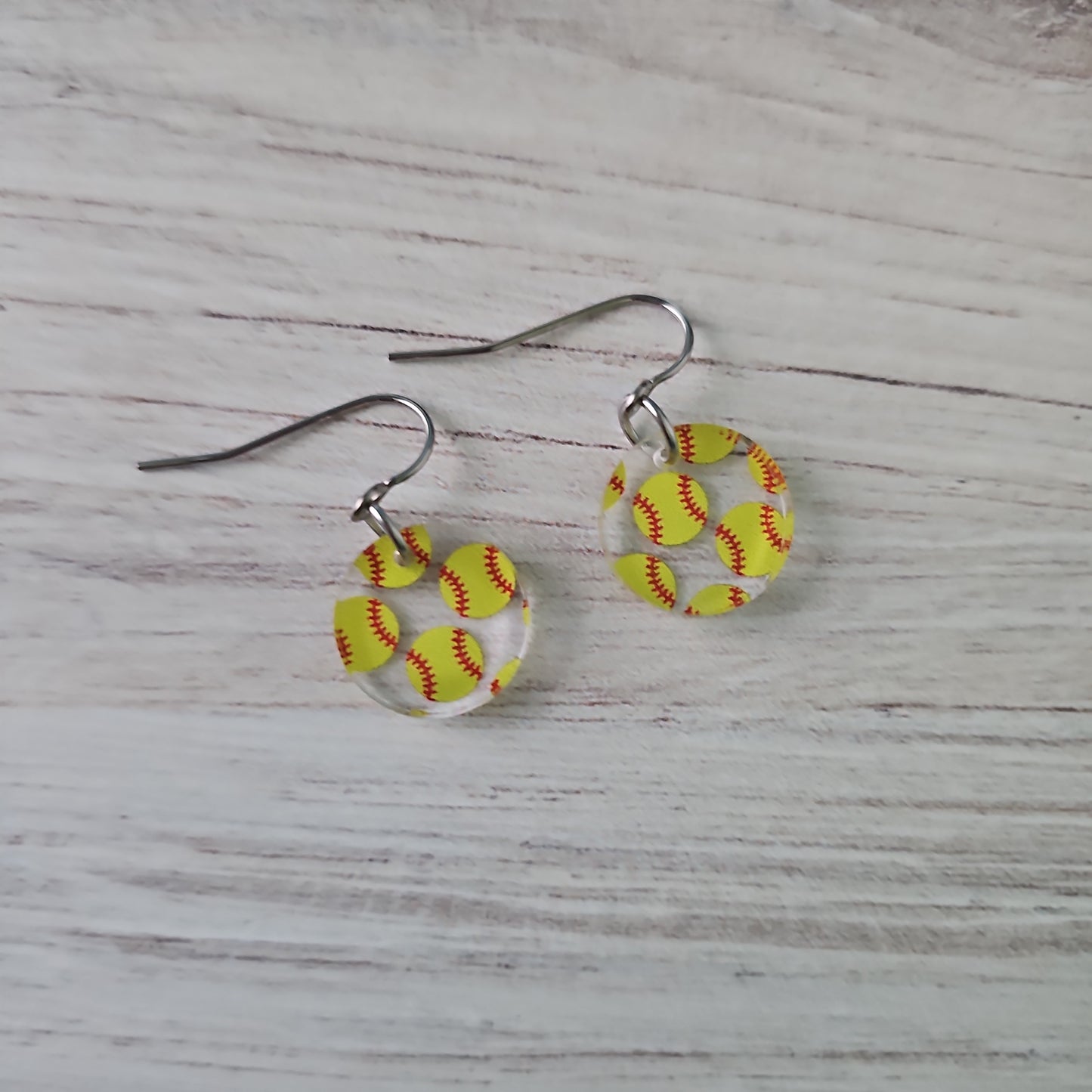 Softball Print Earrings (8 styles)