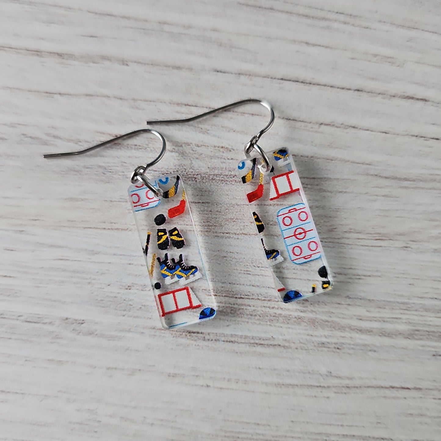 Hockey Print Earrings (8 styles)