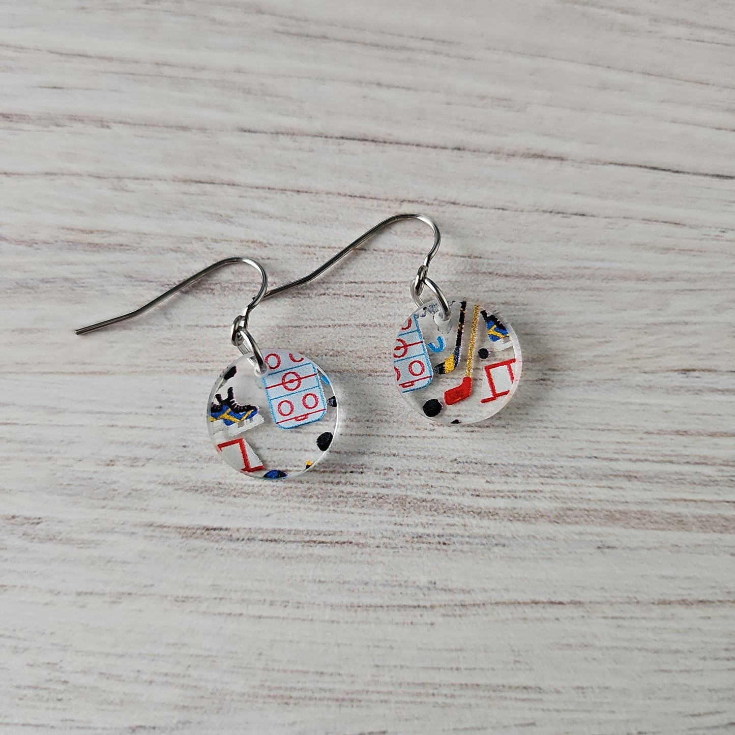 Hockey Print Earrings (8 styles)