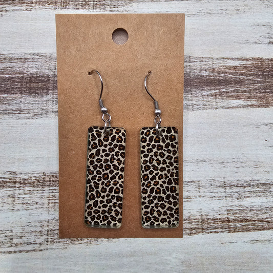 Large Rectangle Leopard Print