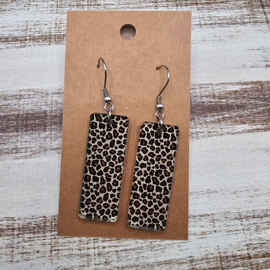 Large Rectangle Leopard Print