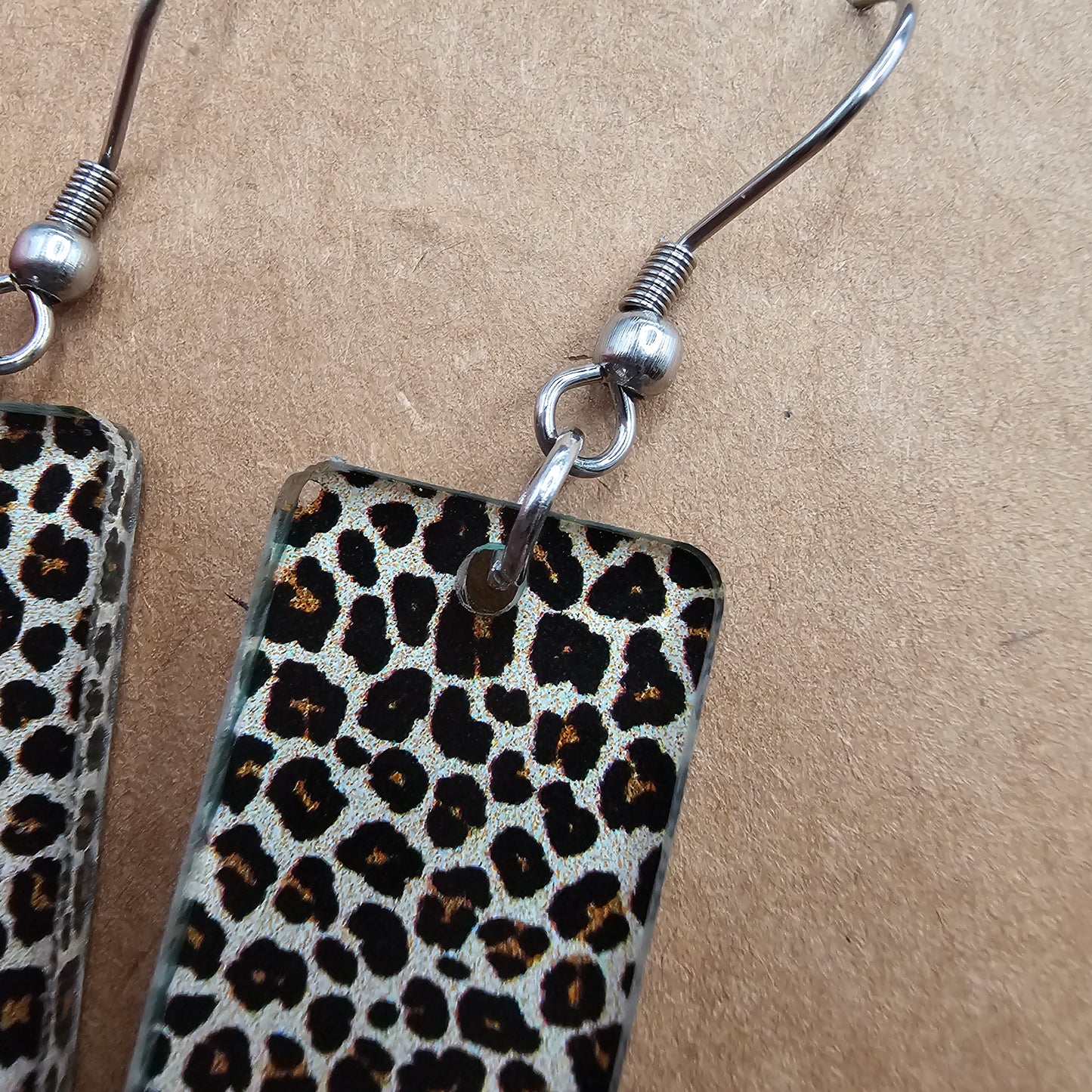 Large Rectangle Leopard Print